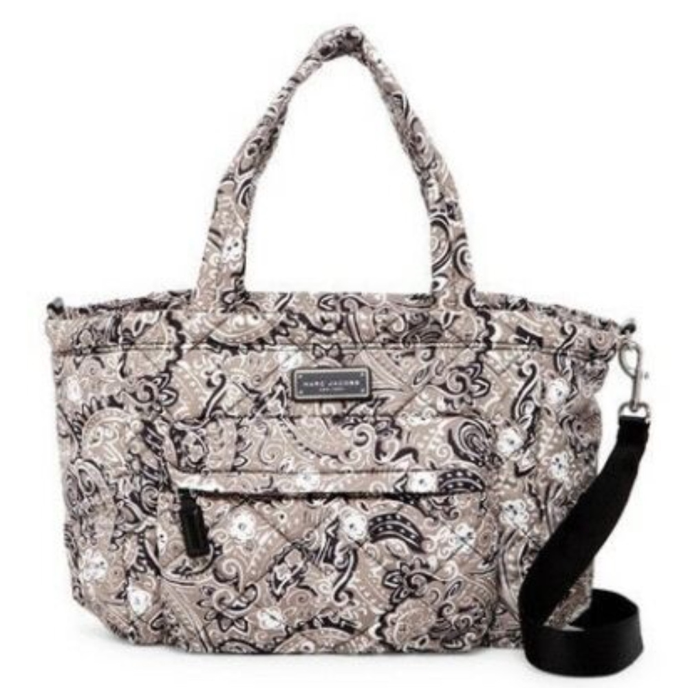 Marc Jacobs Print Quilted Paisley Grey-Multi B-bag